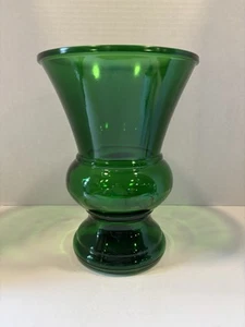 1960s Napco Emerald Green Glass Vase - Large, Model 1170 - Picture 1 of 7