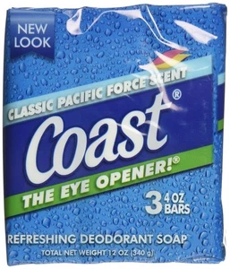 Coast Bath Bars Original Blue 3 Bar Soap, 12 oz - Picture 1 of 4