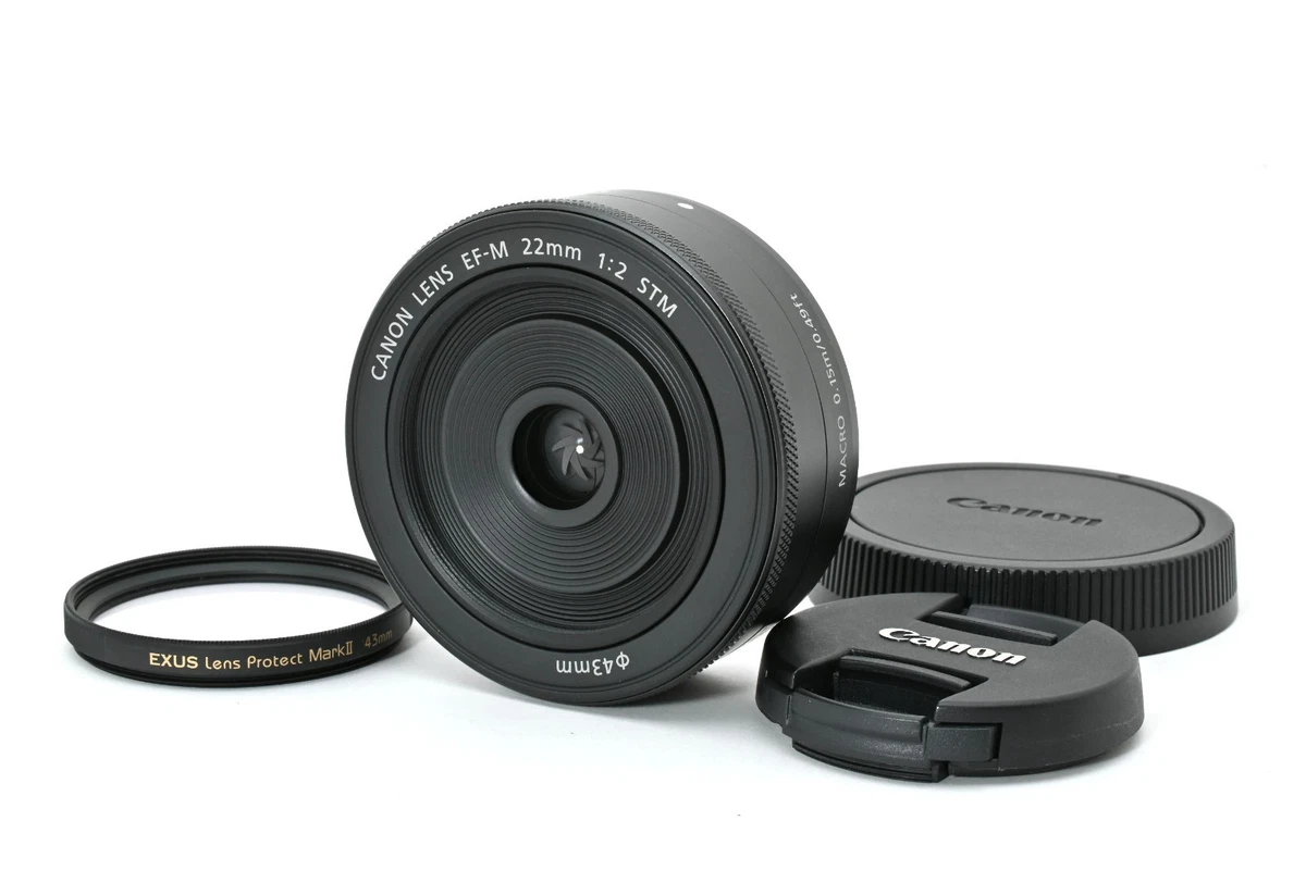 Canon EF-M 22mm 1:2STM 0.15m/0.49ft レンズ Canon EF-M 22mm 1:2STM