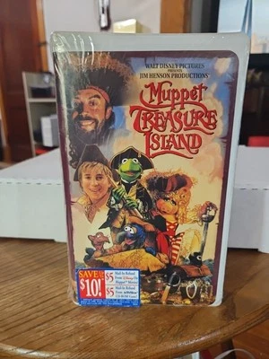 Muppet Treasure Island (VHS, 1996) Clam Shell Tim Curry Jim Henson NEW SEALED - Image 1 of 4