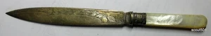 Verziertes antikes MOP Pfahlmesser Zugabe Thomas Turner & Co Sheffield UK - Bild 1 von 6