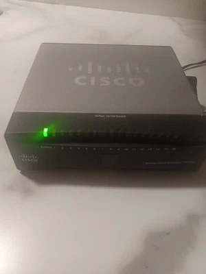 Cisco SD216 v2.1 16 Port Ethernet Switch W/AC-ADAPTER tested working - Image 1 of 4
