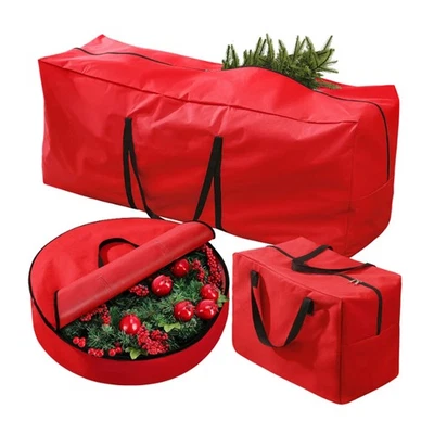 Artificial Tree Storage Bag Set Large Capacity Water Proof Oxford Cloth Xmas - Image 1 of 4