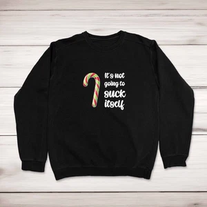 Christmas Not Going To Suck-Lick Itself Rude Christmas Jumper - Picture 1 of 3