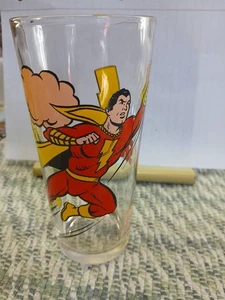 Bicchiere in vetro vintage 1978 DC Comics Shazam Pepsi serie da collezione - Foto 1 di 7