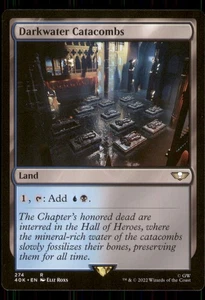 MTG - Darkwater Catacombs Universi oltre: Warhammer 40.000 #274 Raro quasi nuovo - Foto 1 di 2