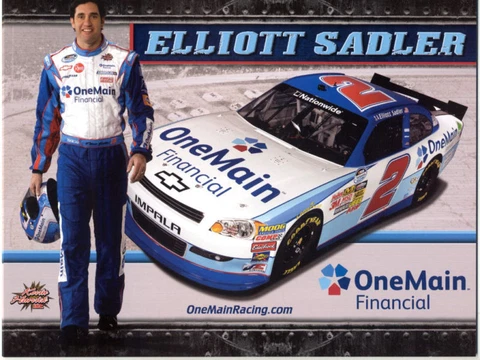ELLIOTT SADLER 2011 ONE MAIN FINANCIAL #2 KHI POSTCARD Cover