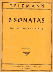 Telemann: 6 Sonate Per Violino e Pianoforte (Kaufman) International Music Compa - Picture 1 of 1