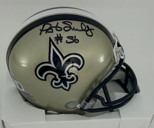 Mini casque Saints Pro Bowler PAT SWILLING signé Riddell VSR4 AUTO - JSA - Photo 1/1