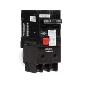 Siemens (Brand Rating: 4.4/5) 50 Amp Double Pole Type QE Ground Fault Equipment - Picture 1 of 3