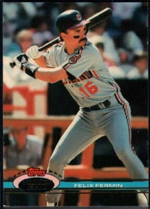 1991 Topps Stadium Club #238 Felix Fermin NM-MT Indians - Picture 1 of 1