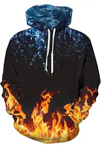 Unisex Hoodies 3D Print Galaxy Pullover Hooded Sweatshirt Hoodies w/ Big Pocket - Picture 1 of 5