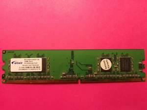Elixir M2U25664TUH4A0F-37B 256MBb 1Rx16 PC2-4200U-444-10-C1 - Picture 1 of 2