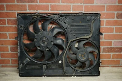 2004-2006 VOLKSWAGEN TOUAREG 7L 3.2L V6 ГАЗОВЫЙ ПЕРЕДНИЙ РАДИАТОР ОХЛАЖДЕНИЯ ВЕНТИЛЯТОР ДВИГАТЕЛЯ OEM - Изображение 1 из 4