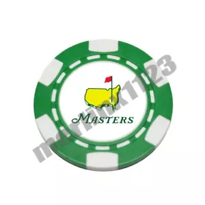 The Masters Augusta Golfschläger grün diamagnetisch Ton Poker Chip Golfball Marker - Bild 1 von 1