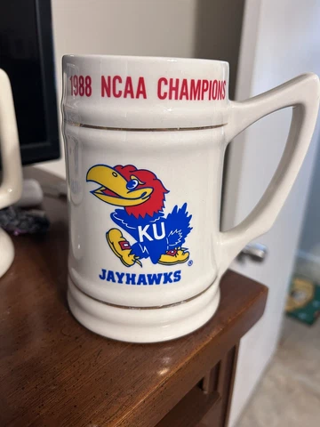 Kansas City Jayhawks Vintage Stien Mug 1988 Championship Ncaa Cover