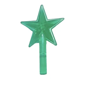 Vintage Weihnachtsbaum Stern Keramik Baum Ersatz Stift Kunststoff grün 1,5" - Bild 1 von 4