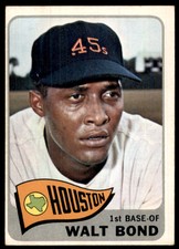1965 Topps Walt Bond Houston Astros #109