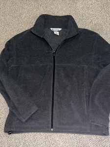 Columbia Jacke Herren L dunkelgrau Baselayer Fleece Logo Spruch Taschen - Bild 1 von 5