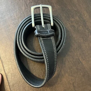 Duluth Trading Company Echt Schwarz Leder Gürtel 90012 Gr. 46 Made in USA - Bild 1 von 7