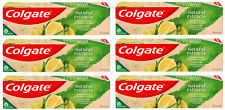 6 x COLGATE NATURAL EXTRACTS Lemon & Aloe Fresh Clean Daily Toothpaste 75ml