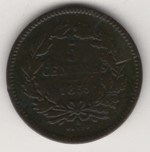 LUSSEMBURGO 5 CENTIMES 1855 #ALB - Imagen 1 de 2