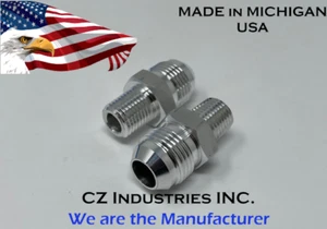Adaptador de montaje de aluminio de rosca macho NPT 8AN AN-8 a 1/4" CANTIDAD:2 - Imagen 1 de 3