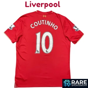 AUTÉNTICA CAMISETA DE FUTBOL DEL LIVERPOOL 2015-16 GRANDE ADULTO (V BUENA) COUTINHO Nº 10 - Imagen 1 de 7