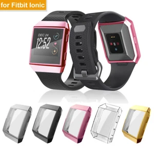 TPU Plating All-Around Screen Protective Case Cover for Fitbit Ionic Smart Watch - Zdjęcie 1 z 36