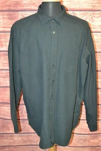 Untuckit Men's Black Cotton Front Button Long Sleeve Shirt Sz 3XL - Picture 1 of 7