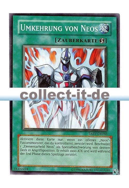 Yugioh TAEV-DE046 Umkehrung von Neos - Unlimitiert - Bild 1 von 1
