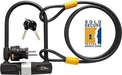 BIKE U-LOCK WITH CABLE - VIA VELO HEAVY DUTY 14MM SHACKLE - NEW ✅ TRUSTED 🌟 - Image 1 of 4