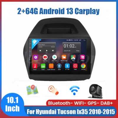 2+64G For Hyundai Tucson Ix35 2010-2015 10.1" Android Car Stereo Radio GPS Navi - Imagem 1 de 4