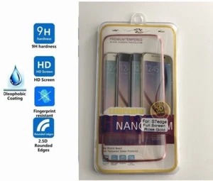 FULL EDGE TO EDGE GENUINE TEMPERED GLASS SCREEN PROTECTOR FOR Galaxy S7 S7EDGE - Picture 1 of 4
