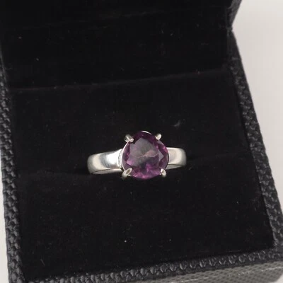 Amethyst Gemstone 925 Sterling Silver Ring Handmade Jewelry Ring For Gift - Image 1 of 3