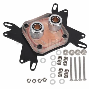 Computer CPU Water Cooling Radiator All-Copper Based G1/4" Parallel Waterways - Picture 1 of 5