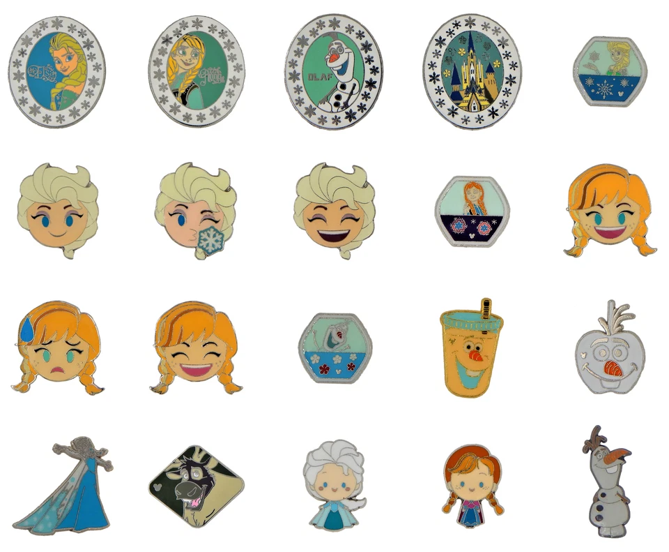 Juego de 5 prendedores temáticos de Frozen surtidos aleatoriamente parques de Disney prendedores comerciales nuevos Foto 1 de 1