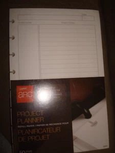 HEFTKLAMMERN ARC ANPASSBARES NOTEBOOK-SYSTEM PROJEKTPLANER NACHFÜLLUNG 20022 - Bild 1 von 4