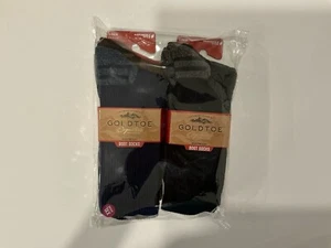 GoldToe  Men's Heavyweight Boot Socks – 4 Pairs (2 Pack Bundle) – Size XL - Picture 1 of 2