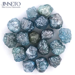 Diamantes crudos azules sin cortar, diamantes rugosos sueltos naturales azules 4 piezas, diamantes reales - Imagen 1 de 6