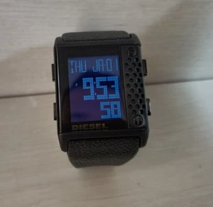 Vintage Digital Diesel Futuristic Wristwatch Cyberpunk Watch DZ 7122 Quartz - Picture 1 of 15
