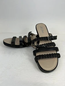 NWT Life Stride “FRESH” Black Strappy Sandal Step BounceStride Shoe Woman SZ 11M - Picture 1 of 11