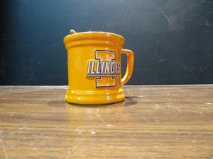 E7089 - Illinois taza y agitador/cuchara - naranja y azul - Imagen 1 de 2