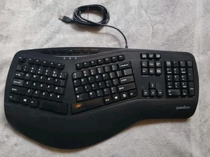 Perixx Periboard 512 Wired USB Ergonomic Split Keyboard Palm Rest Full Size PC - Picture 1 of 8