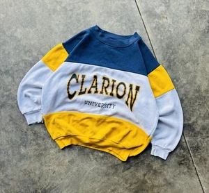Vintage 90’s Rare Clarion University Crewneck Sweatshirt Medium - Picture 1 of 4
