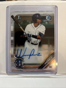 Bowman Chrome Baseball 2019 Wenceel Pérez 1st Bowman automático #CPA-WP - Imagen 1 de 2