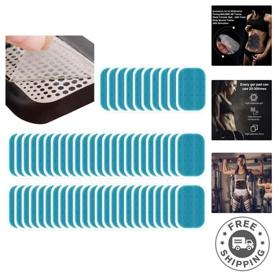 Hojas de gel de 80 unidades para estimulador Ab - Accesorio de entrenamiento eficiente y reutilizable Foto 1 de 4