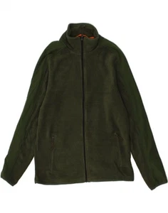 MOUNTAIN WAREHOUSE Mens Fleece Jacket UK 40 Large Khaki Polyester AM07 - Picture 1 of 3
