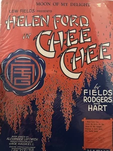 CHEE-CHEE Broadway Show FLOP "Moon Of My Delight" Rodgers & Hart 1928 - Picture 1 of 5