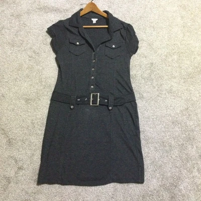 Vintage Guess Y2K Belted Blue VNeck Mini Size Large - Image 1 of 4